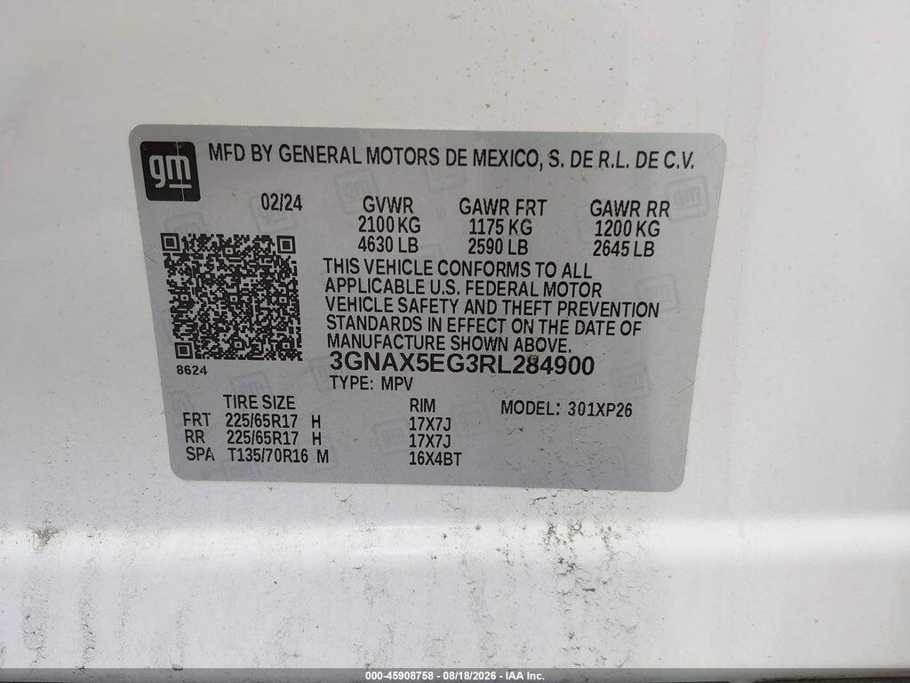 3GNAX5EG3RL284900 2024 CHEVROLET EQUINOX photo no. 9