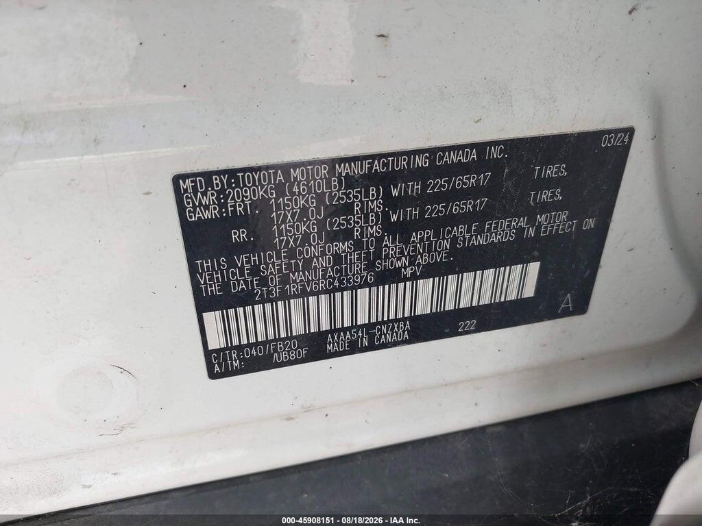 2T3F1RFV6RC433976 2024 TOYOTA RAV4 photo no. 9