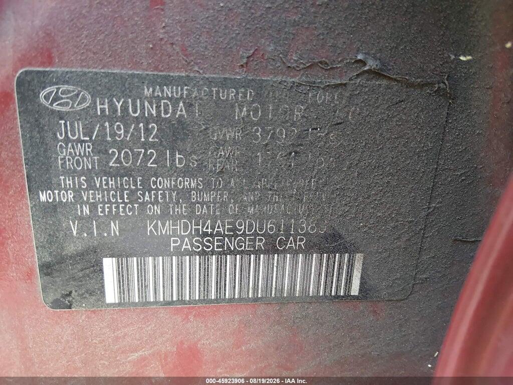 KMHDH4AE9DU611389 2013 HYUNDAI ELANTRA photo no. 9