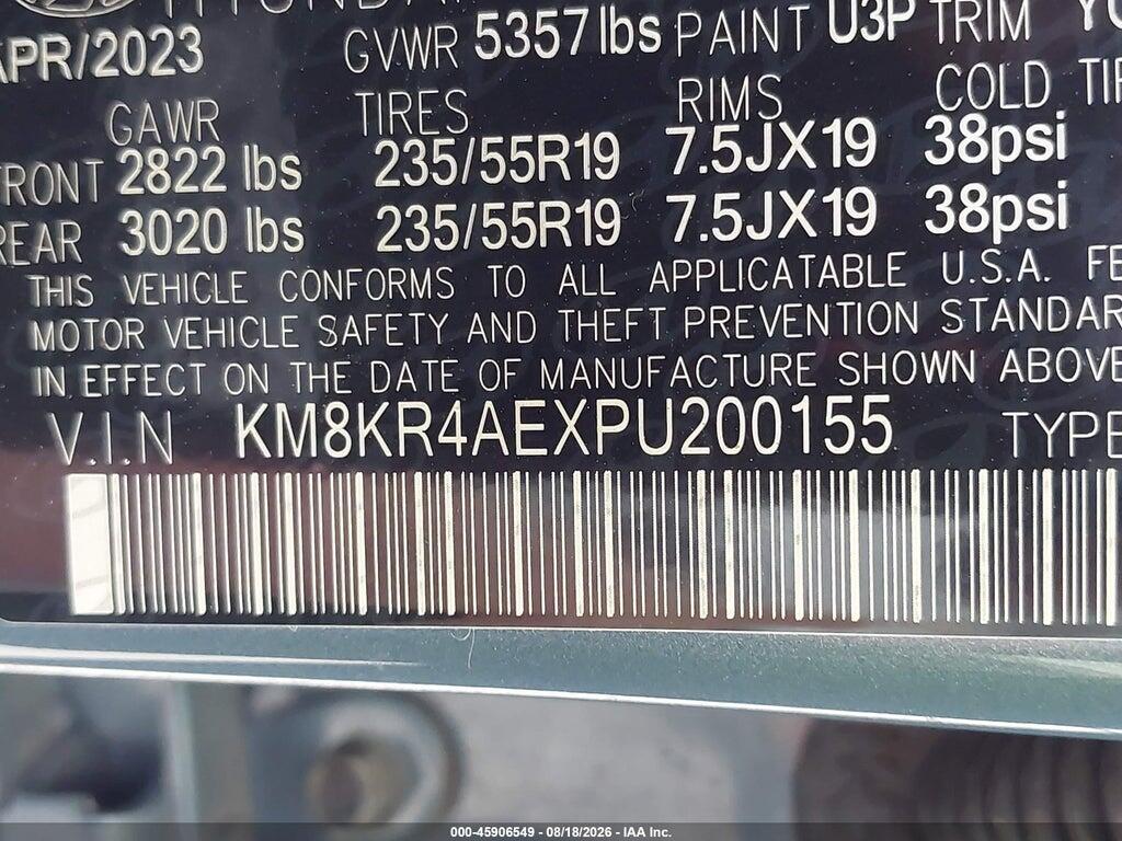 KM8KR4AEXPU200155 2023 HYUNDAI IONIQ 5 photo no. 9