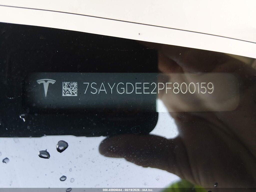 7SAYGDEE2PF800159 2023 TESLA MODEL Y photo no. 9
