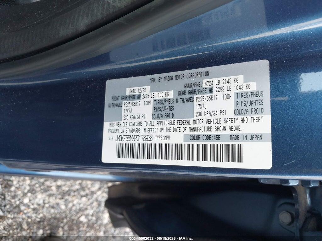 JM3KFBBMXP0178938 2023 MAZDA CX-5 photo no. 9