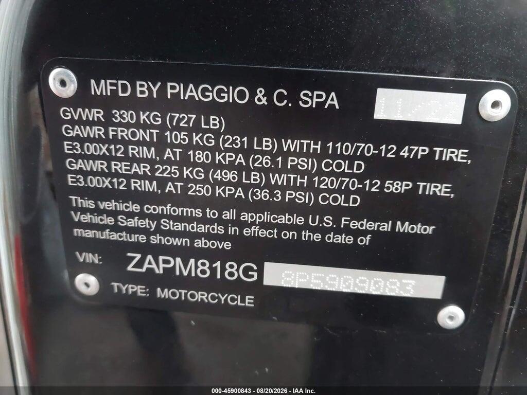 ZAPM818G8P5909083 2023 VESPA PRIMAVERA/SPRINT photo no. 10