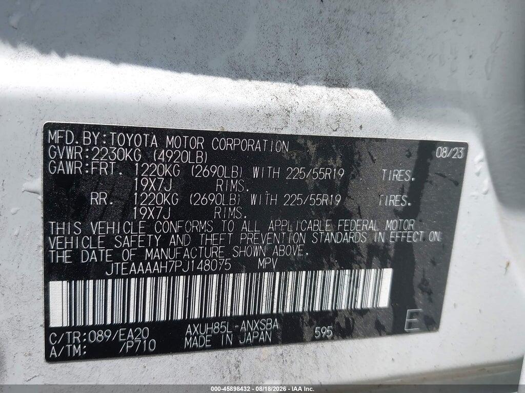 JTEAAAAH7PJ148075 2023 TOYOTA VENZA photo no. 9
