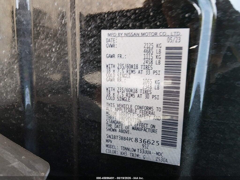 5N1BT3BB4PC836625 2023 NISSAN ROGUE photo no. 9