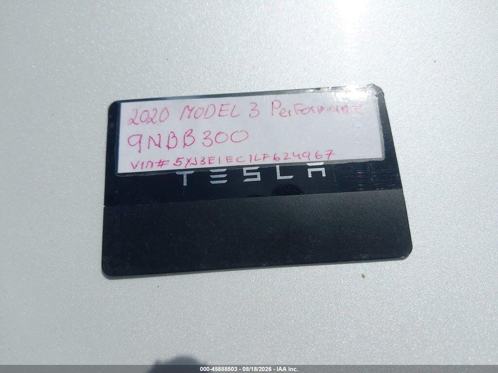 5YJ3E1EC1LF624967 2020 TESLA MODEL 3 photo no. 10