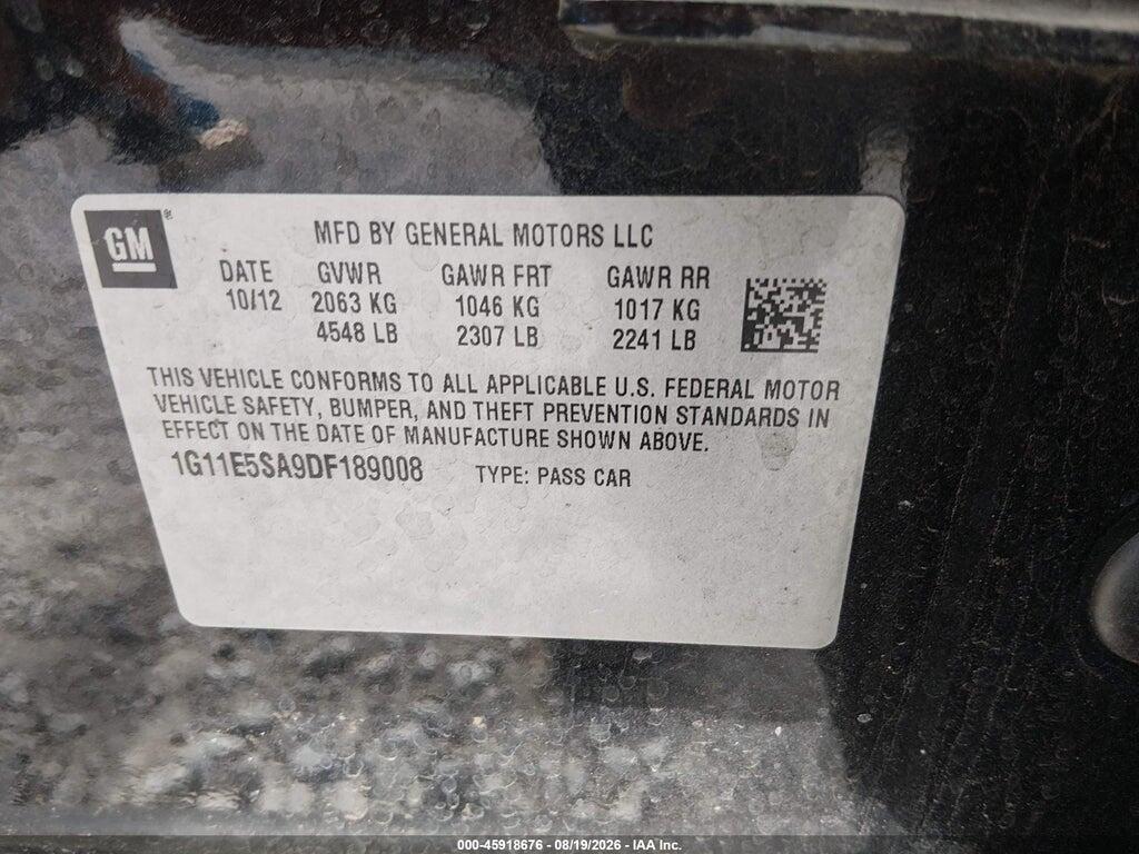 1G11E5SA9DF189008 2013 CHEVROLET MALIBU photo no. 9