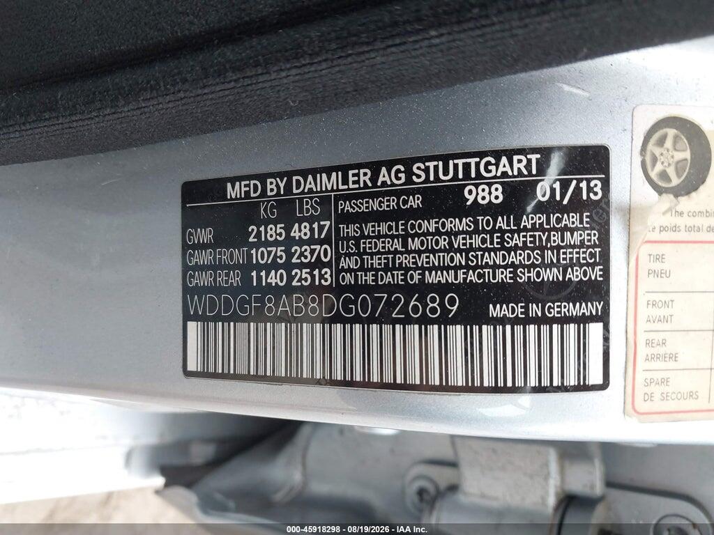 WDDGF8AB8DG072689 2013 MERCEDES-BENZ C 300 photo no. 9
