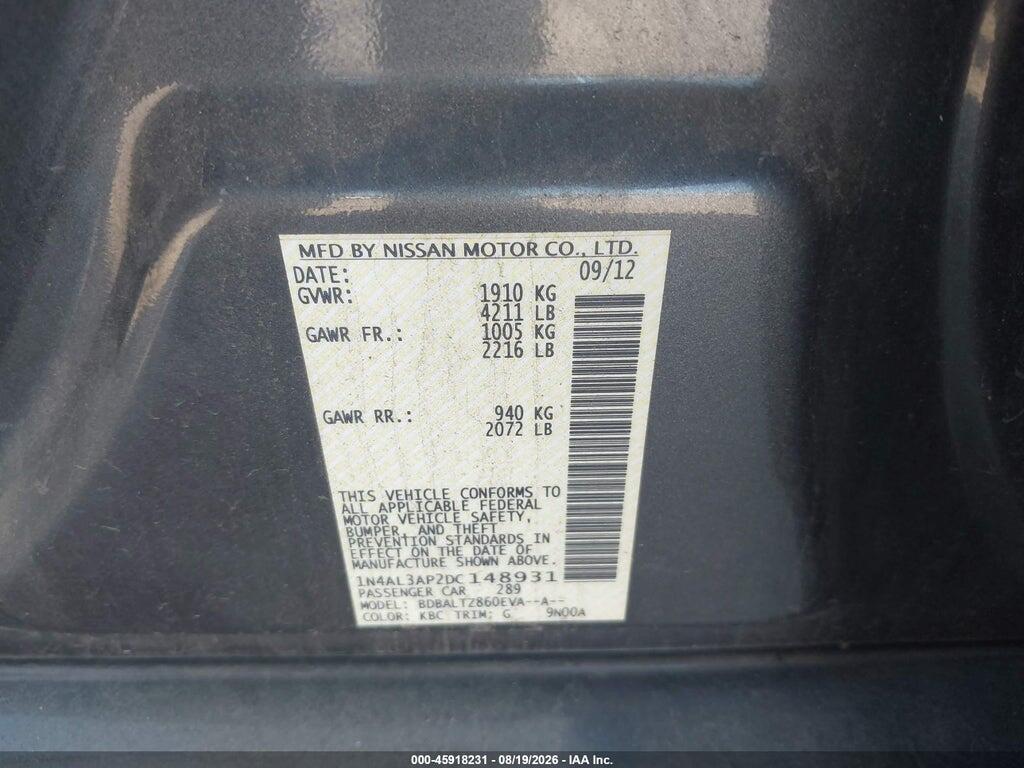 1N4AL3AP2DC148931 2013 NISSAN ALTIMA photo no. 9