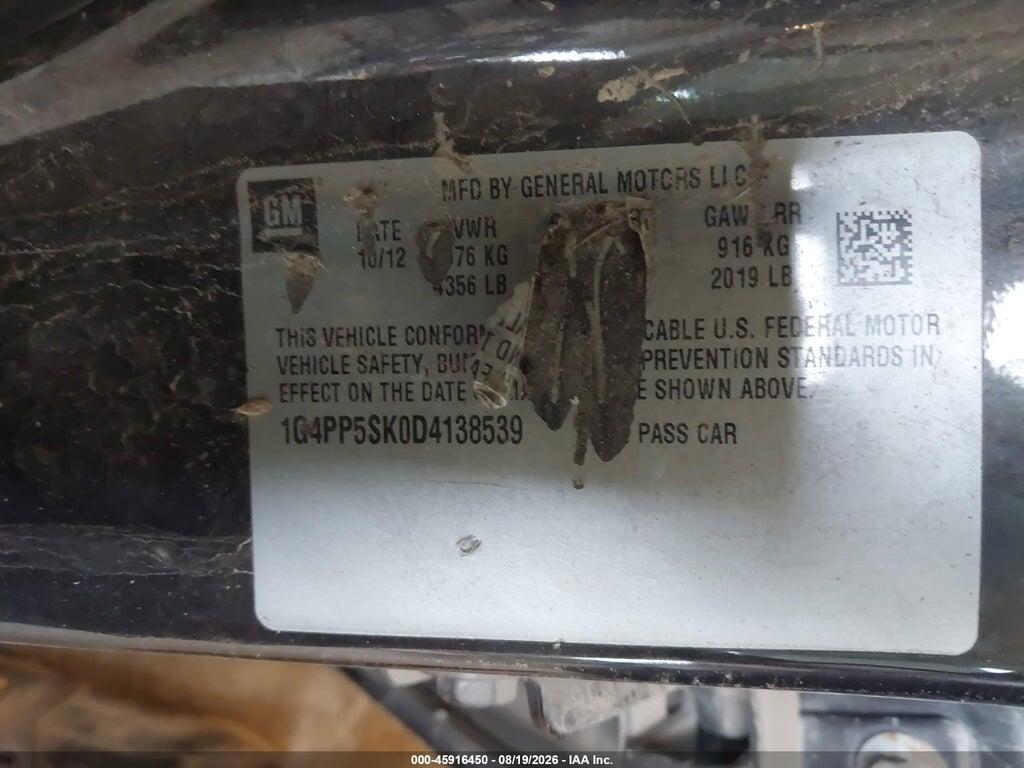 1G4PP5SK0D4138539 2013 BUICK VERANO photo no. 9