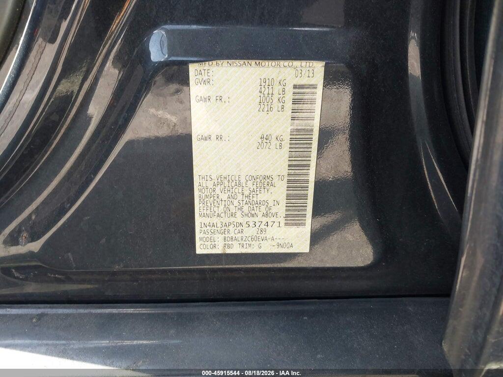 1N4AL3AP5DN537471 2013 NISSAN ALTIMA photo no. 9