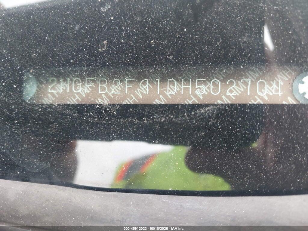2HGFB2F91DH502704 2013 HONDA CIVIC photo no. 9