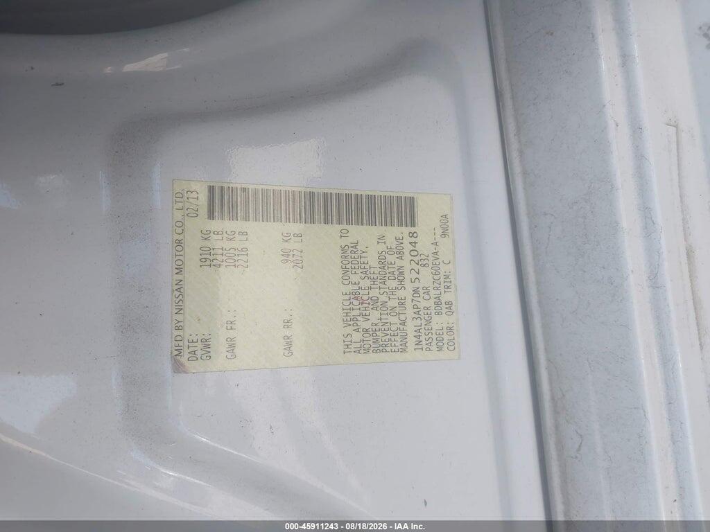 1N4AL3AP7DN522048 2013 NISSAN ALTIMA photo no. 9