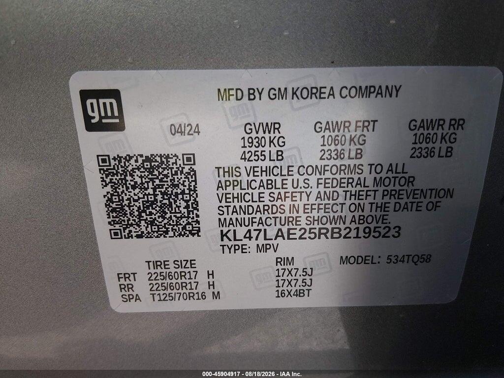 KL47LAE25RB219523 2024 BUICK ENVISTA photo no. 9