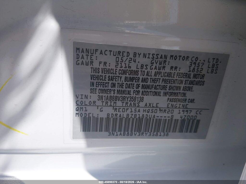 3N1AB8BV3RY358138 2024 NISSAN SENTRA photo no. 9
