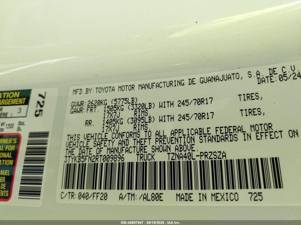 3TYKB5FN2RT009896 2024 TOYOTA TACOMA photo no. 9