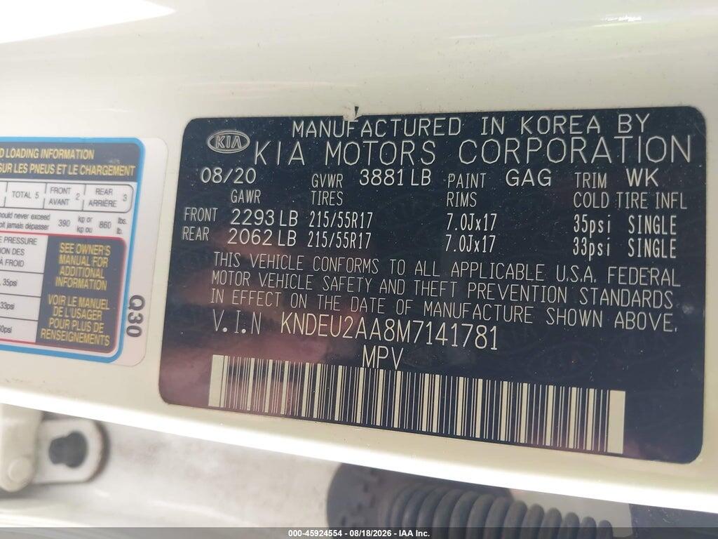 KNDEU2AA8M7141781 2021 KIA SELTOS photo no. 9