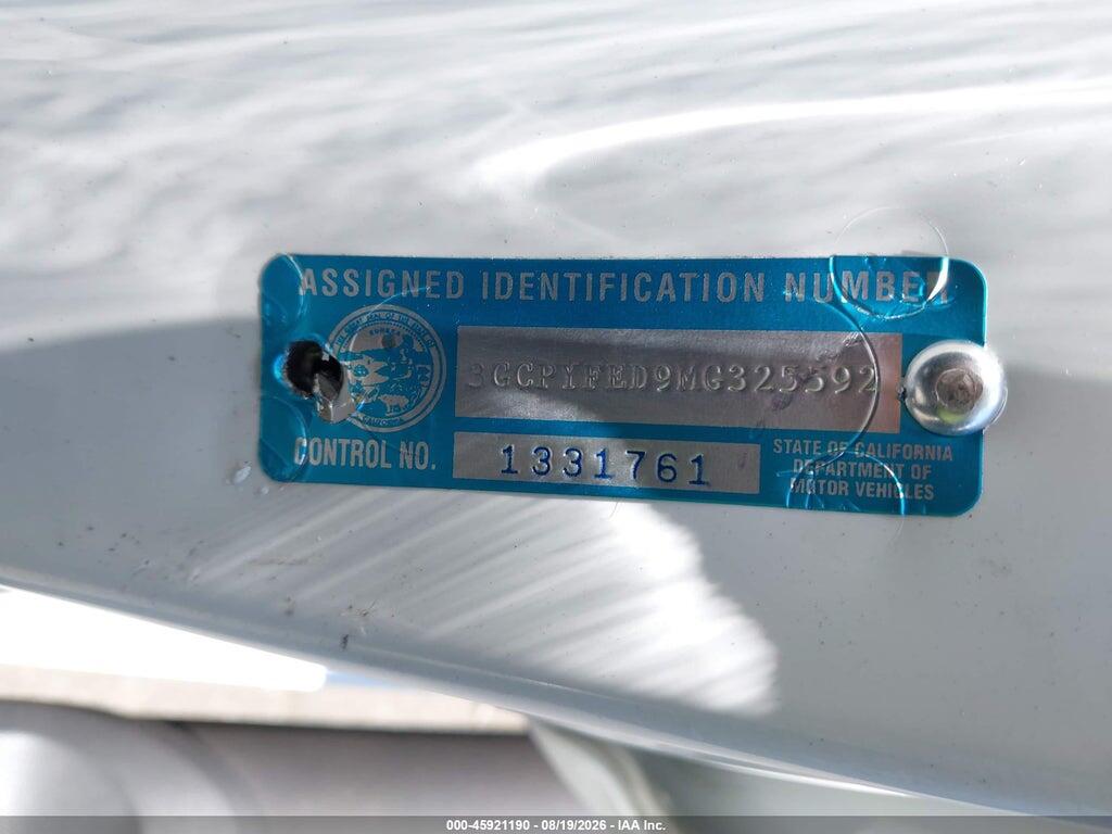 3GCPYFED9MG325592 2021 CHEVROLET SILVERADO 1500 photo no. 9