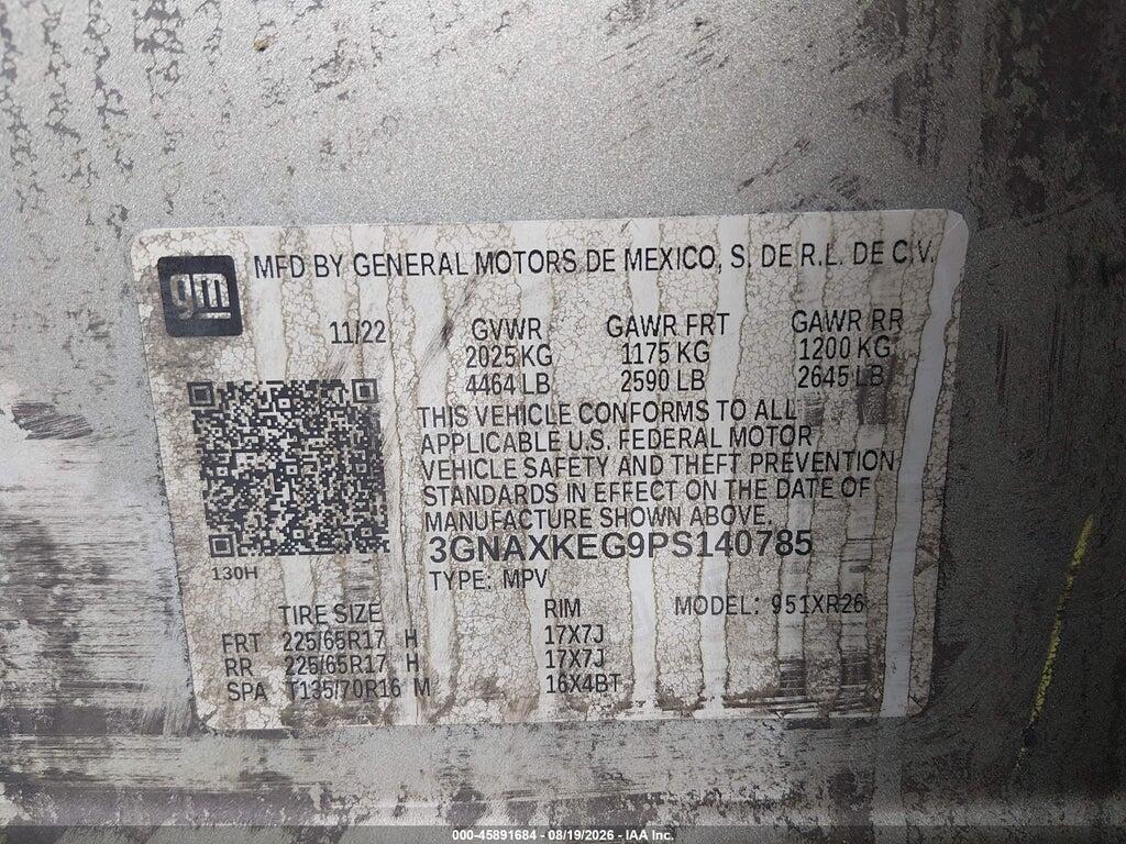 3GNAXKEG9PS140785 2023 CHEVROLET EQUINOX photo no. 9