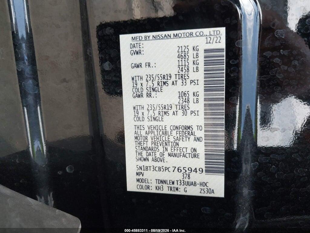 5N1BT3CB5PC765949 2023 NISSAN ROGUE photo no. 9