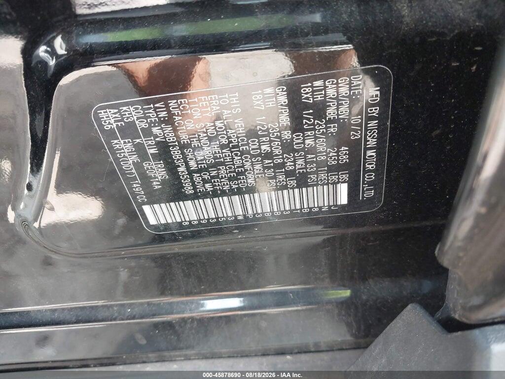 JN8BT3BB3PW353988 2023 NISSAN ROGUE photo no. 9