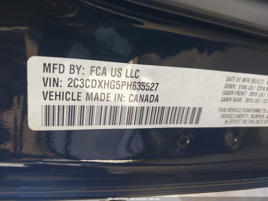 2C3CDXHG5PH635527 2023 DODGE CHARGER photo no. 9