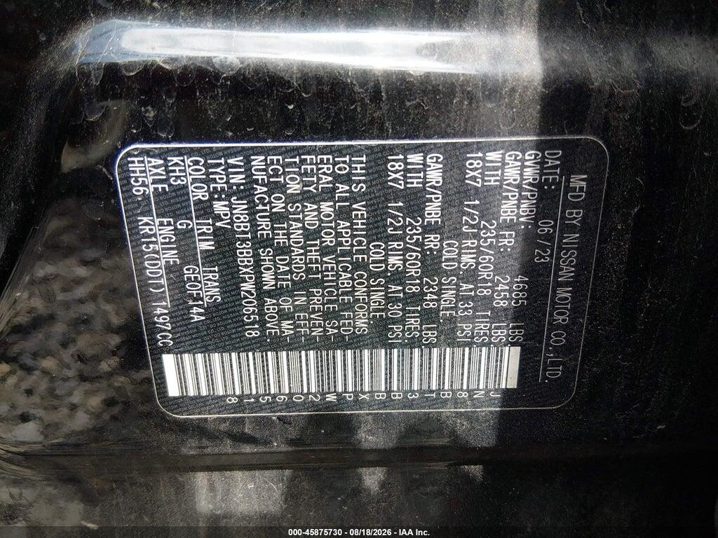 JN8BT3BBXPW206518 2023 NISSAN ROGUE photo no. 9
