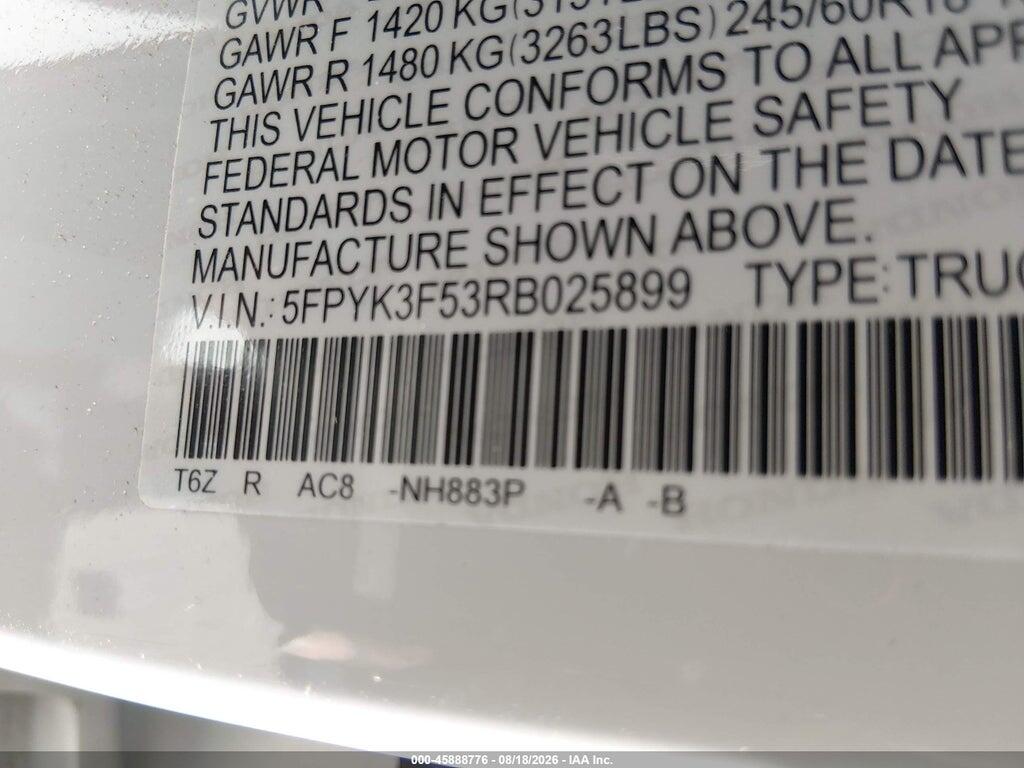 5FPYK3F53RB025899 2024 HONDA RIDGELINE photo no. 9