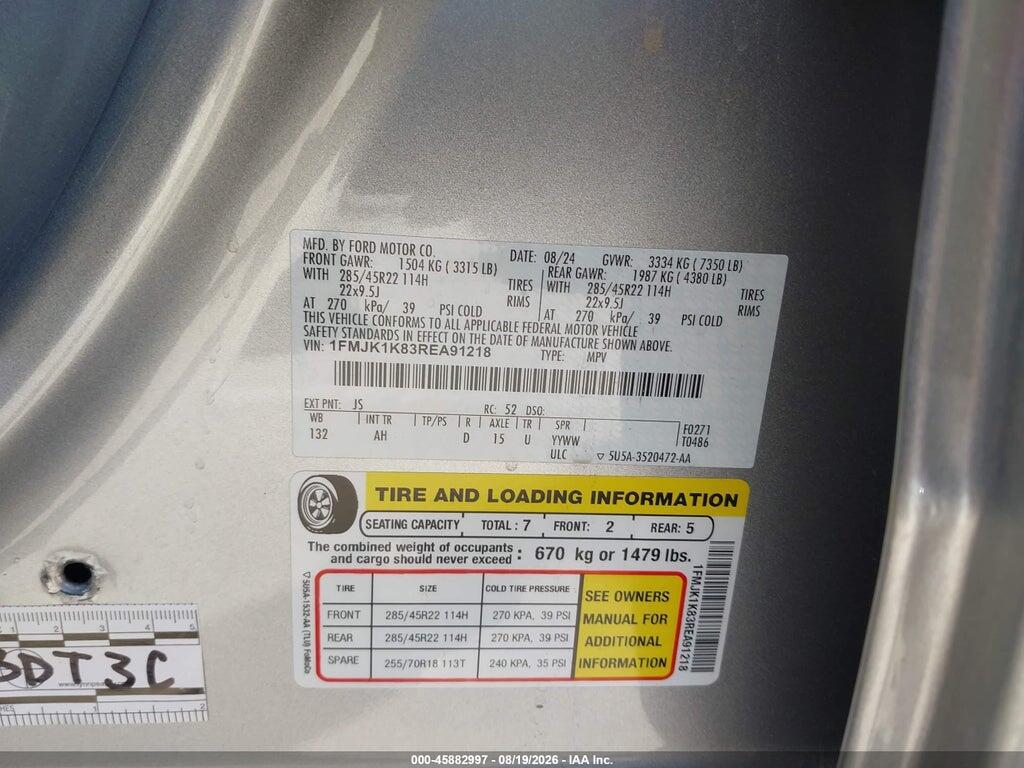 1FMJK1K83REA91218 2024 FORD EXPEDITION photo no. 9