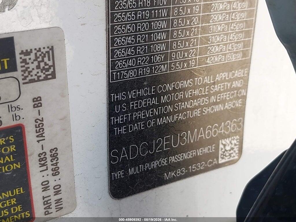 SADCJ2EU3MA664363 2021 JAGUAR F-PACE photo no. 9