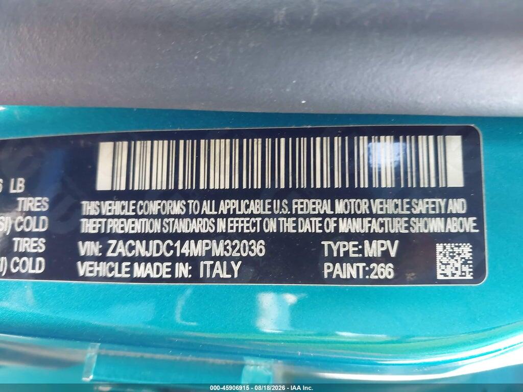 ZACNJDC14MPM32036 2021 JEEP RENEGADE photo no. 9