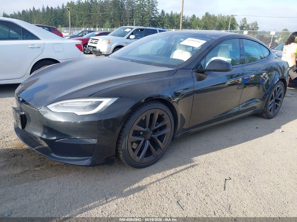 5YJSA1E57MF428445 2021 TESLA MODEL S photo no. 2