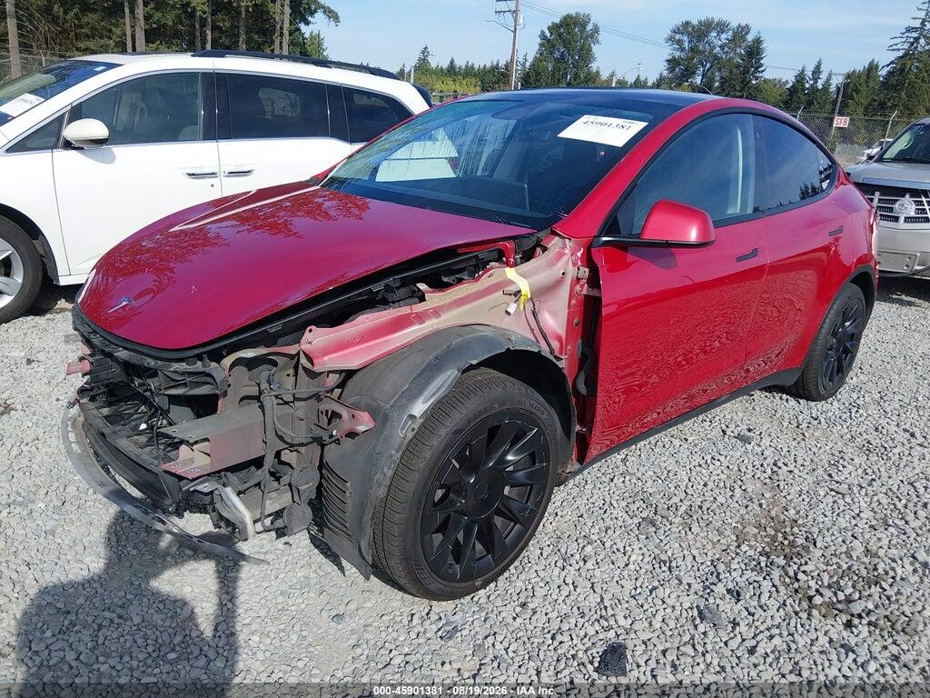 5YJYGDEE0MF259122 2021 TESLA MODEL Y photo no. 2