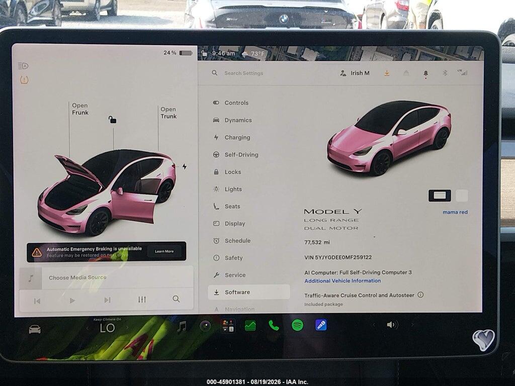 5YJYGDEE0MF259122 2021 TESLA MODEL Y photo no. 7