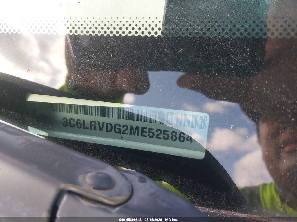 3C6LRVDG2ME525864 2021 RAM PROMASTER 2500 photo no. 9