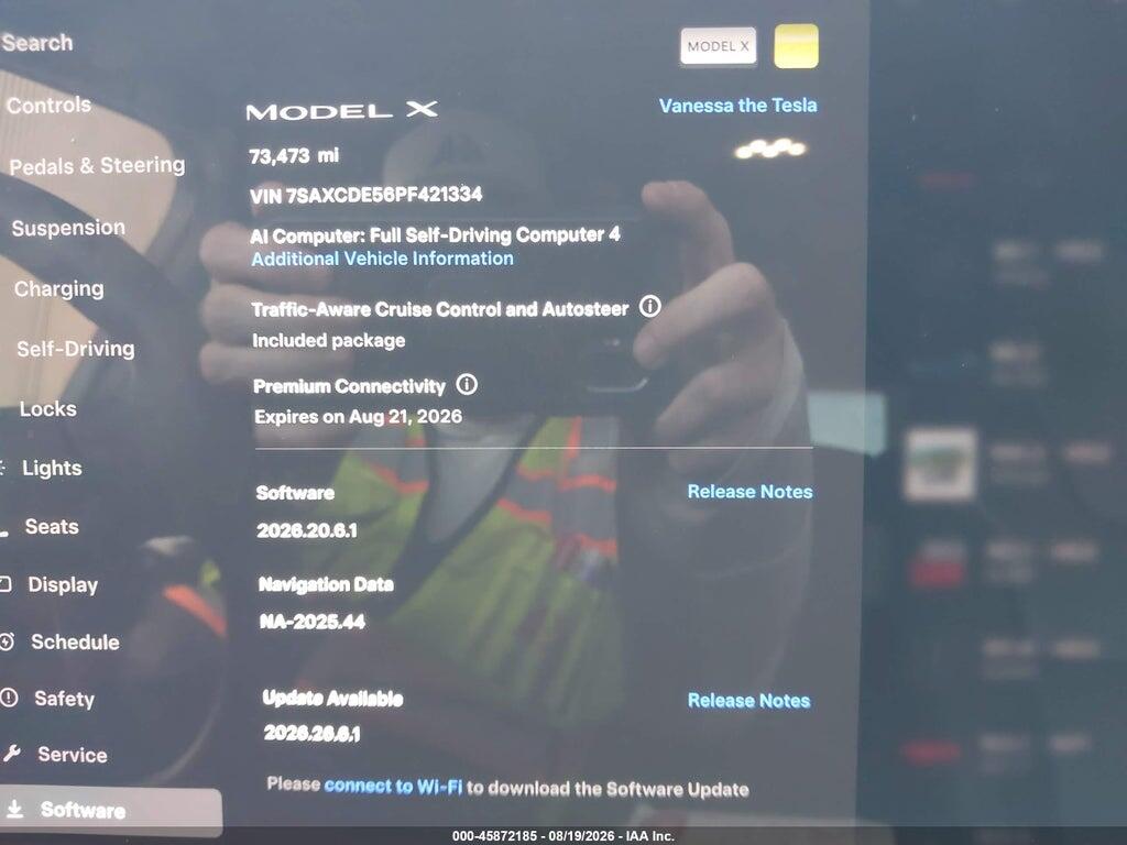 7SAXCDE56PF421334 2023 TESLA MODEL X photo no. 7