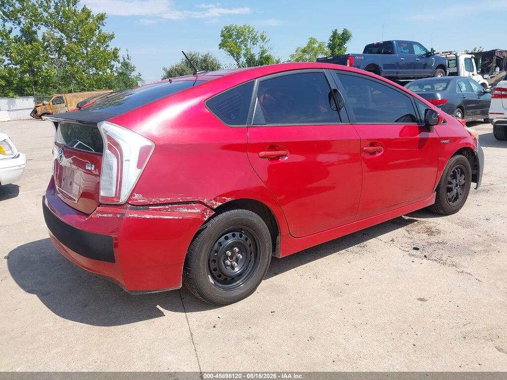 JTDKN3DU7D0342706 2013 TOYOTA PRIUS photo no. 4