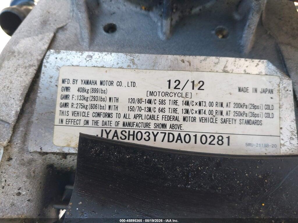 JYASH03Y7DA010281 2013 YAMAHA YP400 photo no. 10