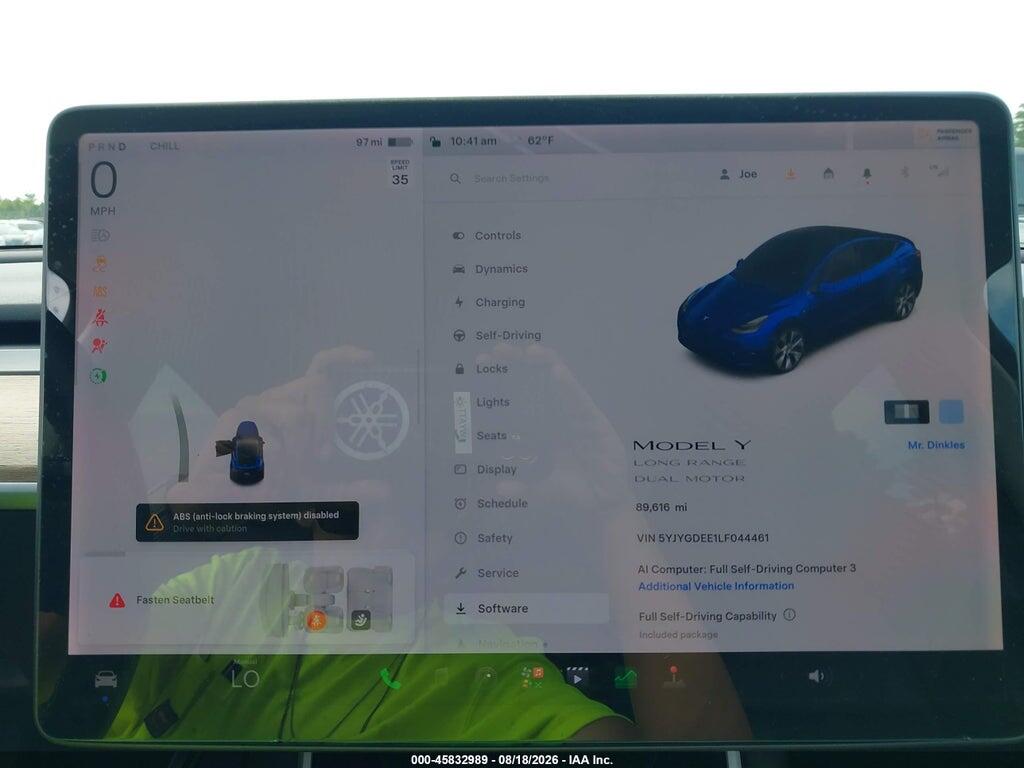 5YJYGDEE1LF044461 2020 TESLA MODEL Y photo no. 7