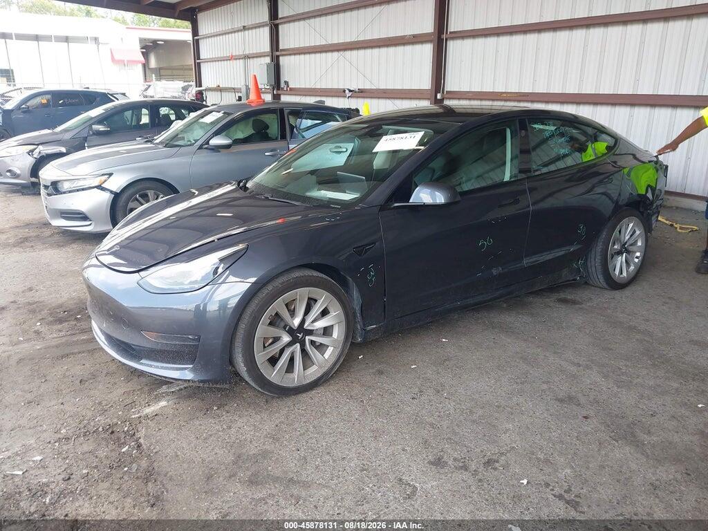 5YJ3E1EA1MF020657 2021 TESLA MODEL 3 photo no. 2