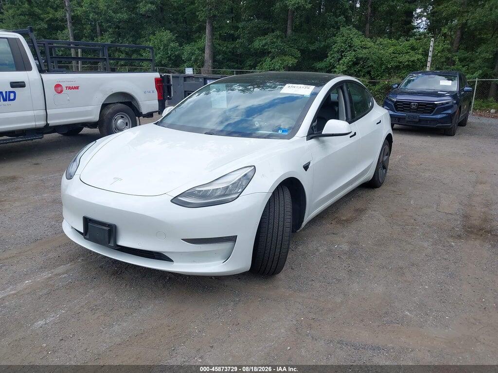 5YJ3E1EA3MF848614 2021 TESLA MODEL 3 photo no. 2