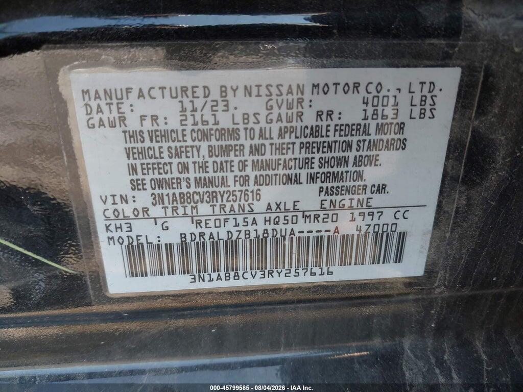 3N1AB8CV3RY257616 2024 NISSAN SENTRA photo no. 9