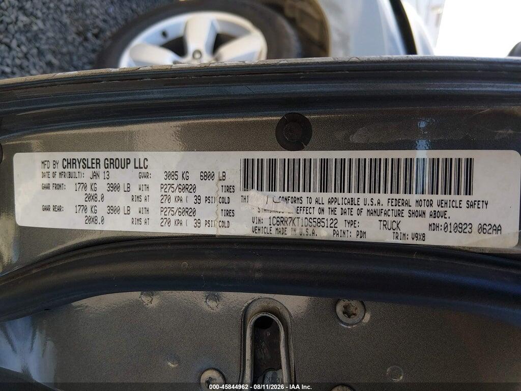 1C6RR7KT1DS585122 2013 RAM 1500 photo no. 9