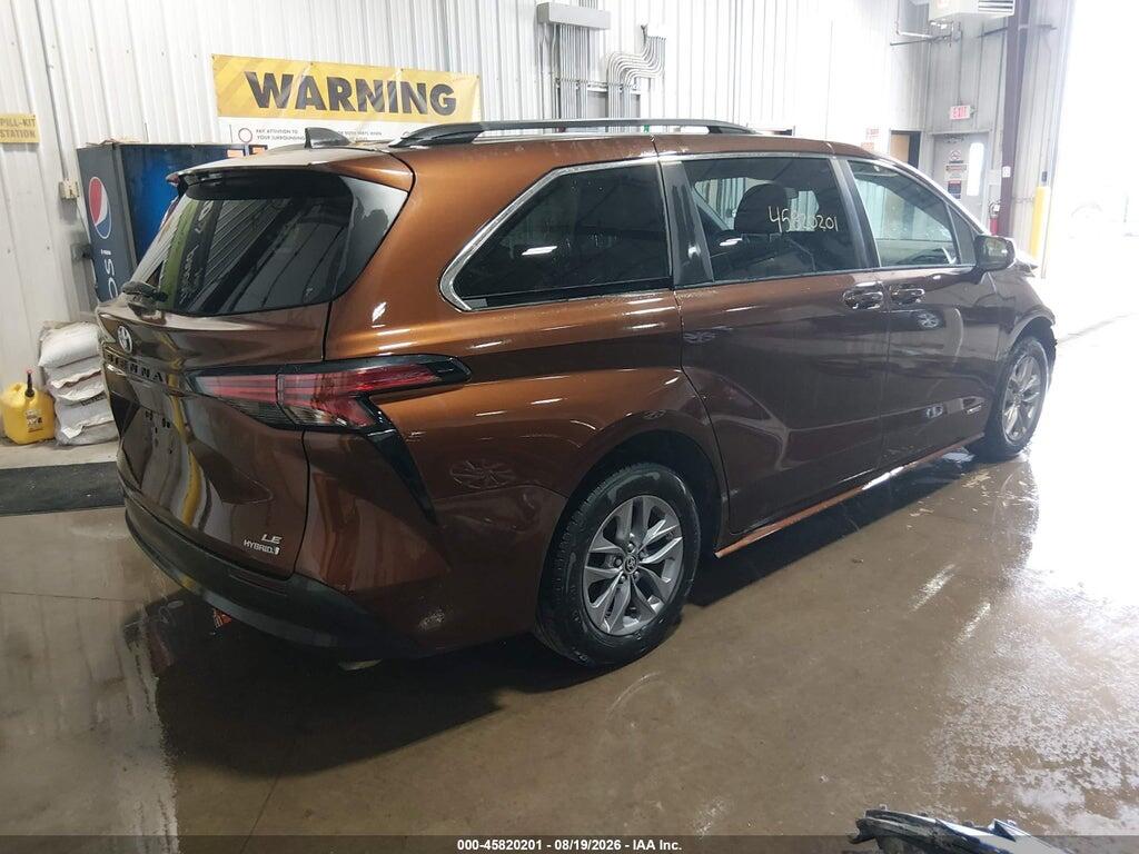 5TDKSKFC1MS038677 2021 TOYOTA SIENNA photo no. 4