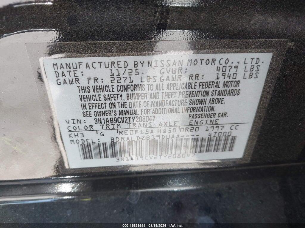 3N1AB9CV2TY208047 2026 NISSAN SENTRA photo no. 9