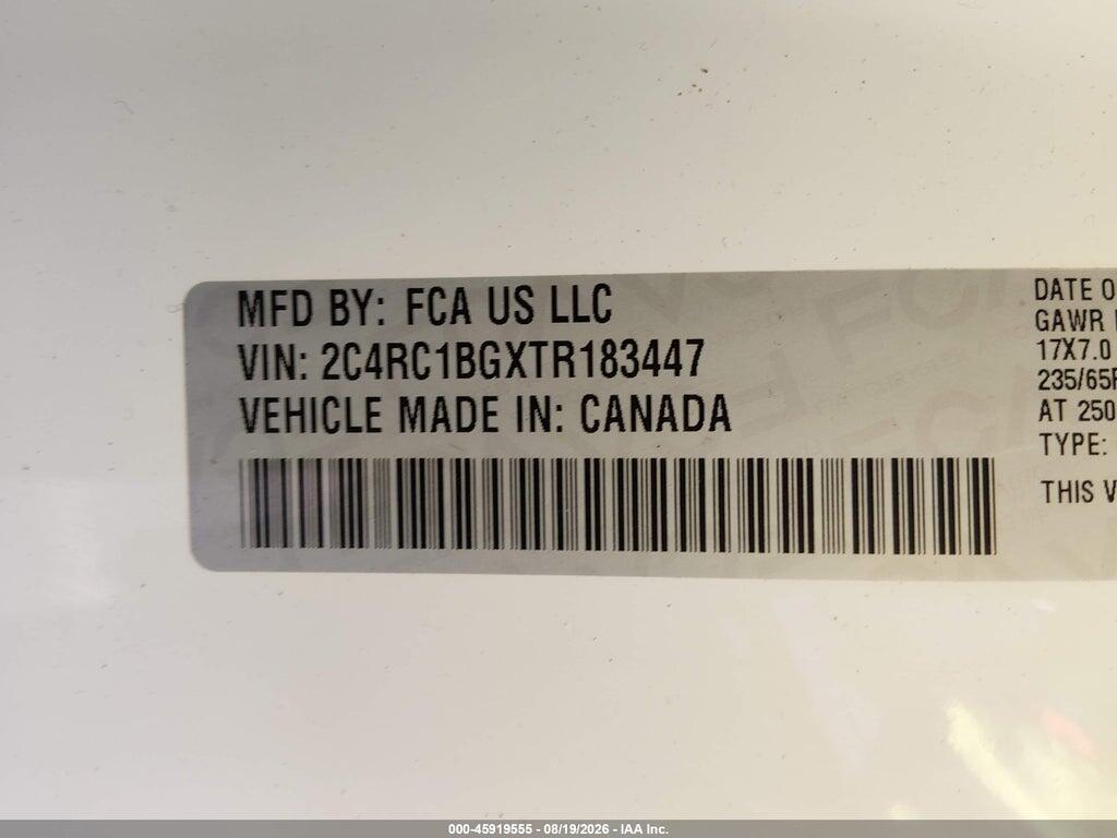 2C4RC1BGXTR183447 2026 CHRYSLER PACIFICA photo no. 9