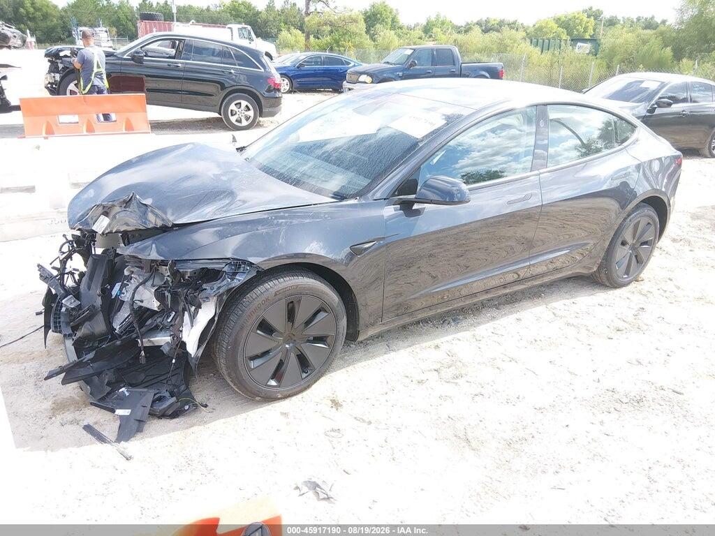 5YJ3E1EAXTF146496 2026 TESLA MODEL 3 photo no. 2
