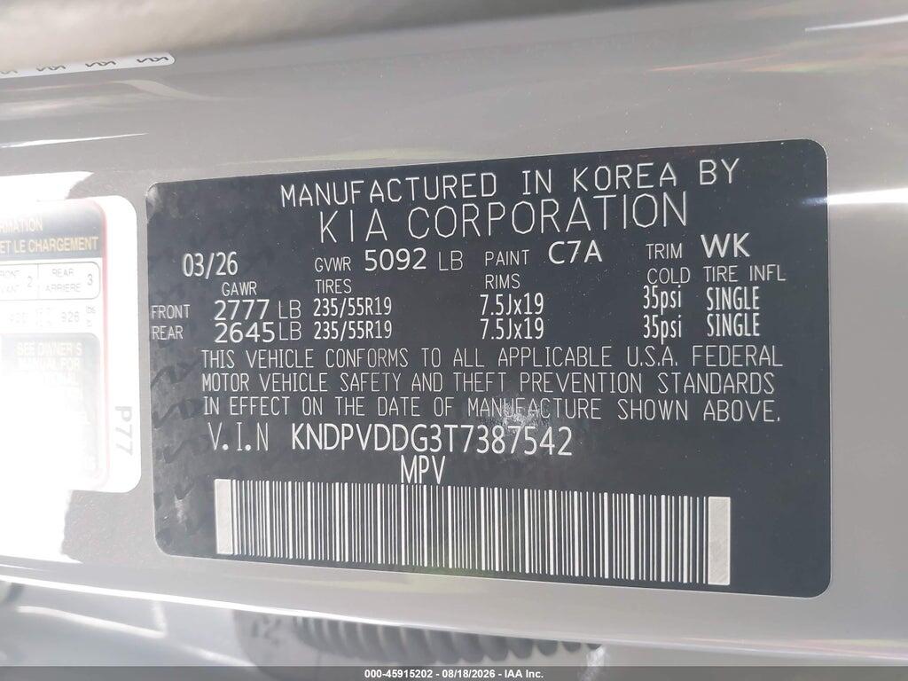 KNDPVDDG3T7387542 2026 KIA SPORTAGE HYBRID photo no. 9