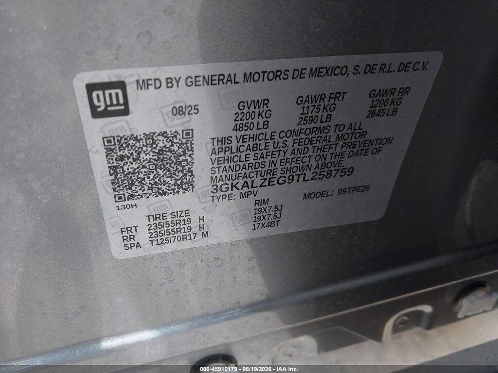 3GKALZEG9TL258759 2026 GMC TERRAIN photo no. 9