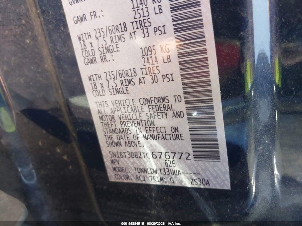 5N1BT3BB2TC676772 2026 NISSAN ROGUE photo no. 9